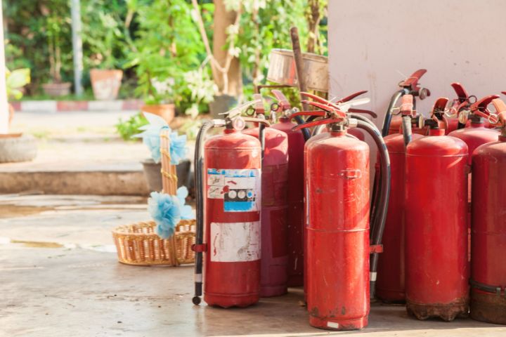 Fire Extinguishers On Farm