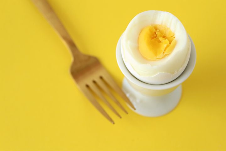 Boiled Egg And Fork